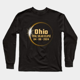 State Ohio Total Solar Eclipse Long Sleeve T-Shirt